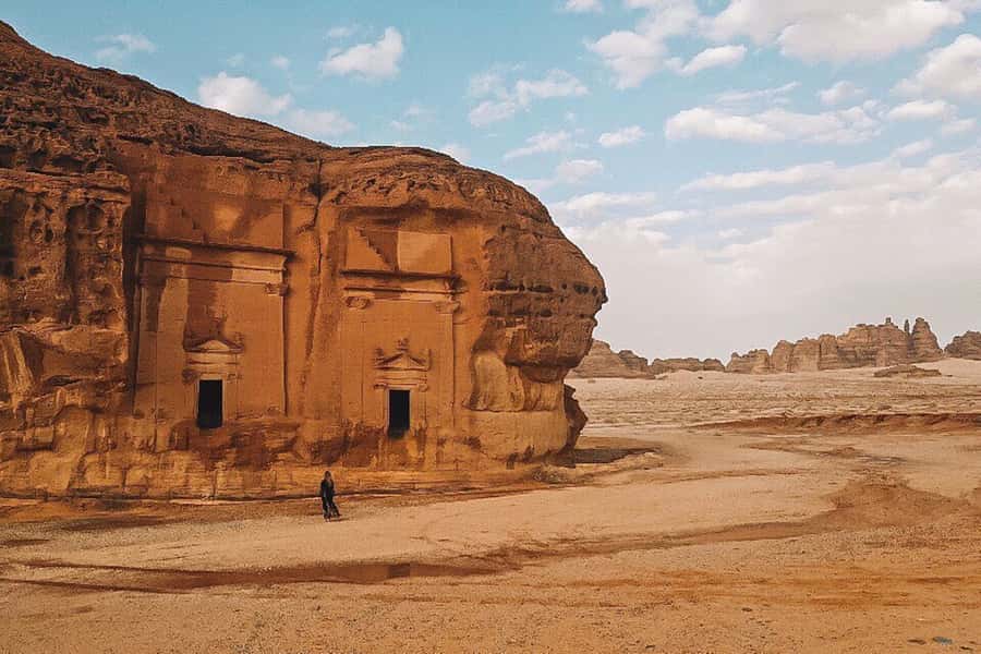 From AlUla: Hegra Tour - Jabal Ithlib and Jabal AlBanat stops that give you perspective