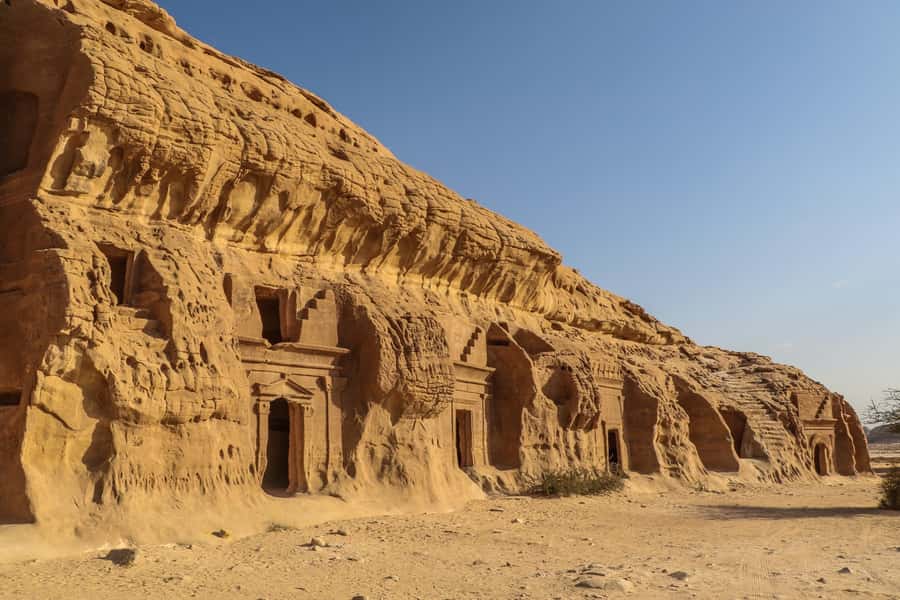 From AlUla: Hegra Tour - Tomb of Lihyan son of Kuza, viewed from outside only