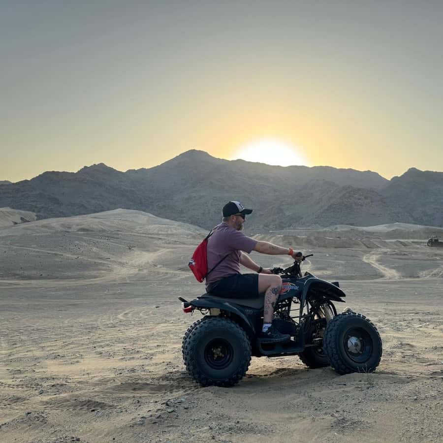 Jeddah Desert Safari: Quad Biking, Camel Farm & Sunset Views - Quad Biking Across Golden Dunes for About 60 Minutes
