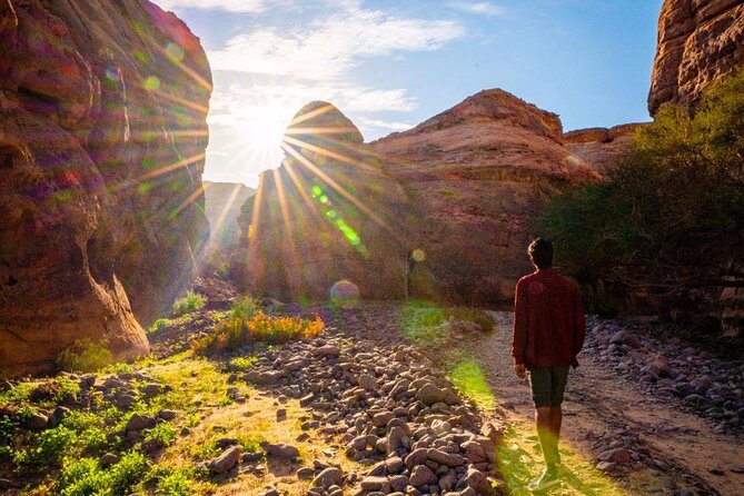 Journey Through Time Hike - Entering the Adventure Trail: sandy edges, volcanic rocks, and real time outside