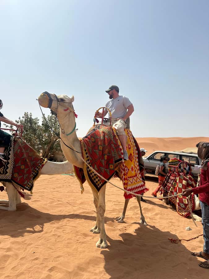 Red Sand: Dunes ATV, + Camel Ride + sandboarding - Getting there: meeting at Starbucks and staying together
