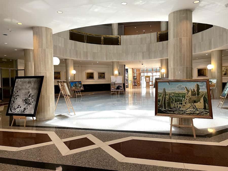 Riyadh: King Fahad National Library Guided Tour - The cuboid building story, Gerber Architekten’s design you can read